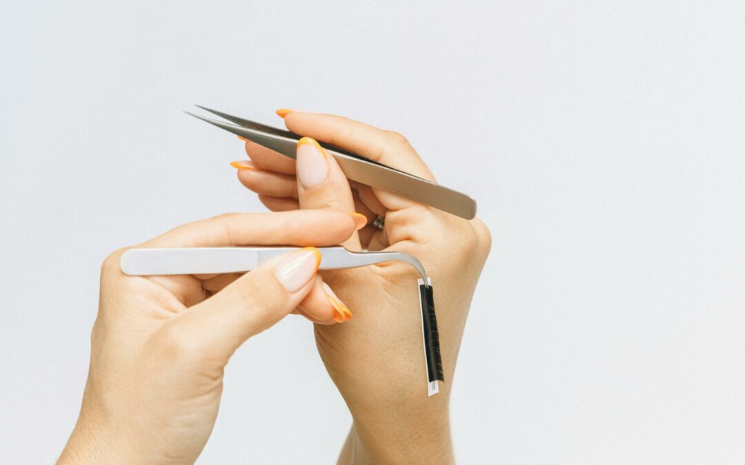 Vor der Wimpernverlängerung